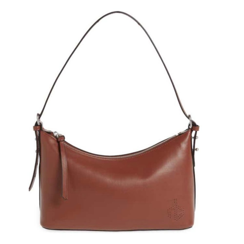 RAG & BONE Leather Shoulder Bag in Redwood
